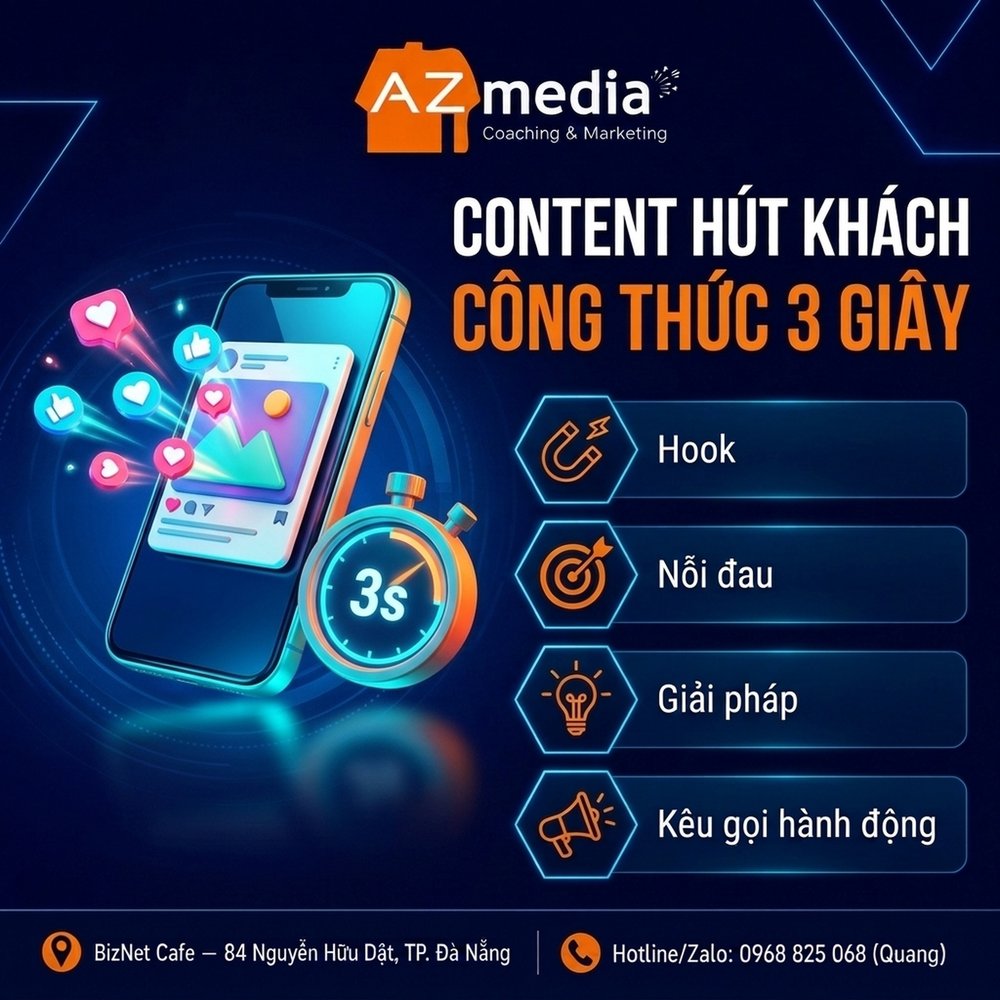 Nội dung quảng cáo Facebook công thức 3 giây