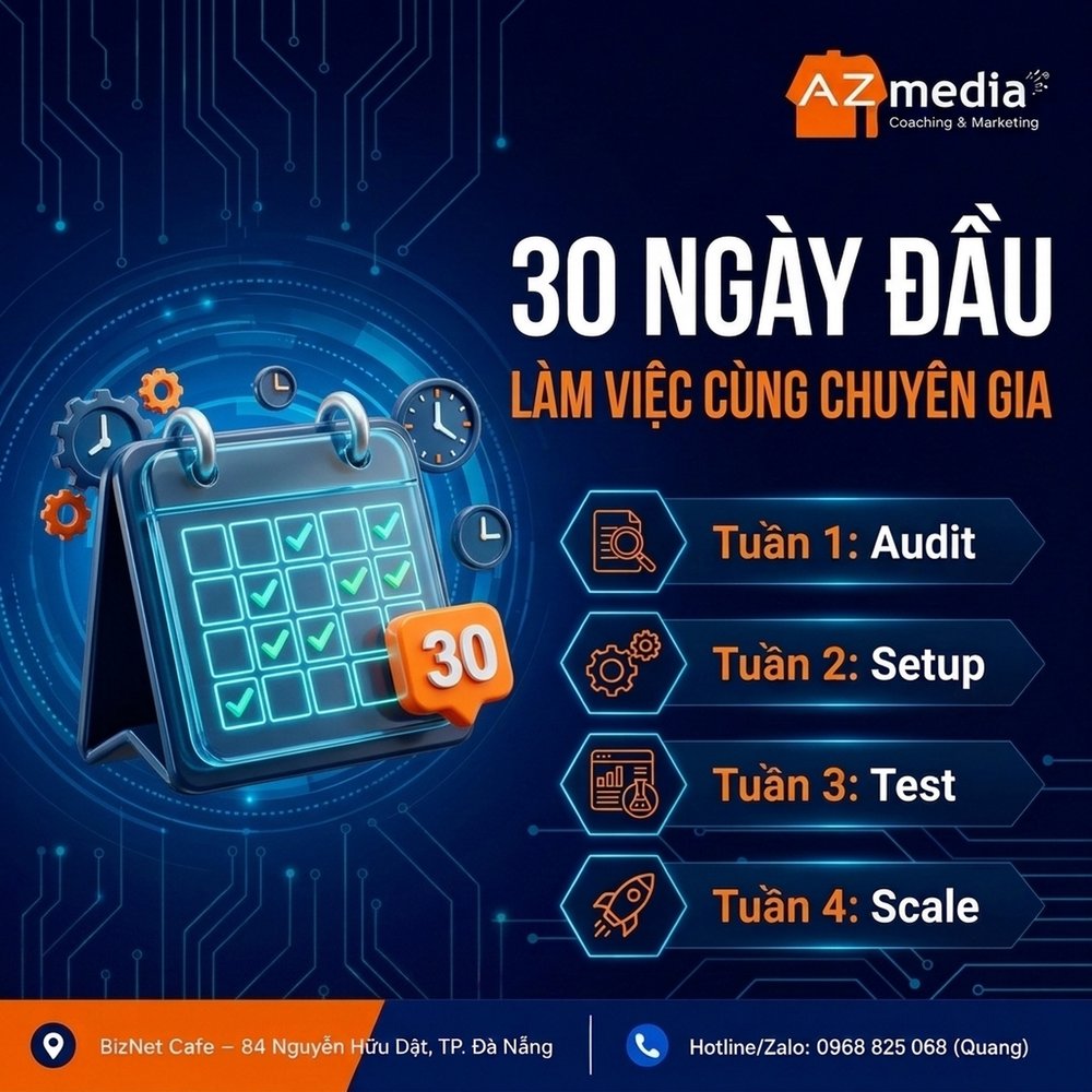 Lộ trình 30 ngày tối ưu ROAS cùng chuyên gia